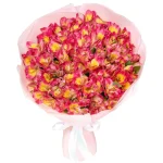 Букет из 25 малиновых альстромерий